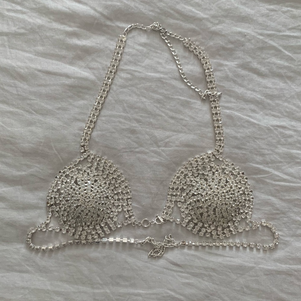 Vintage Rhinestone Bra, B/C cup